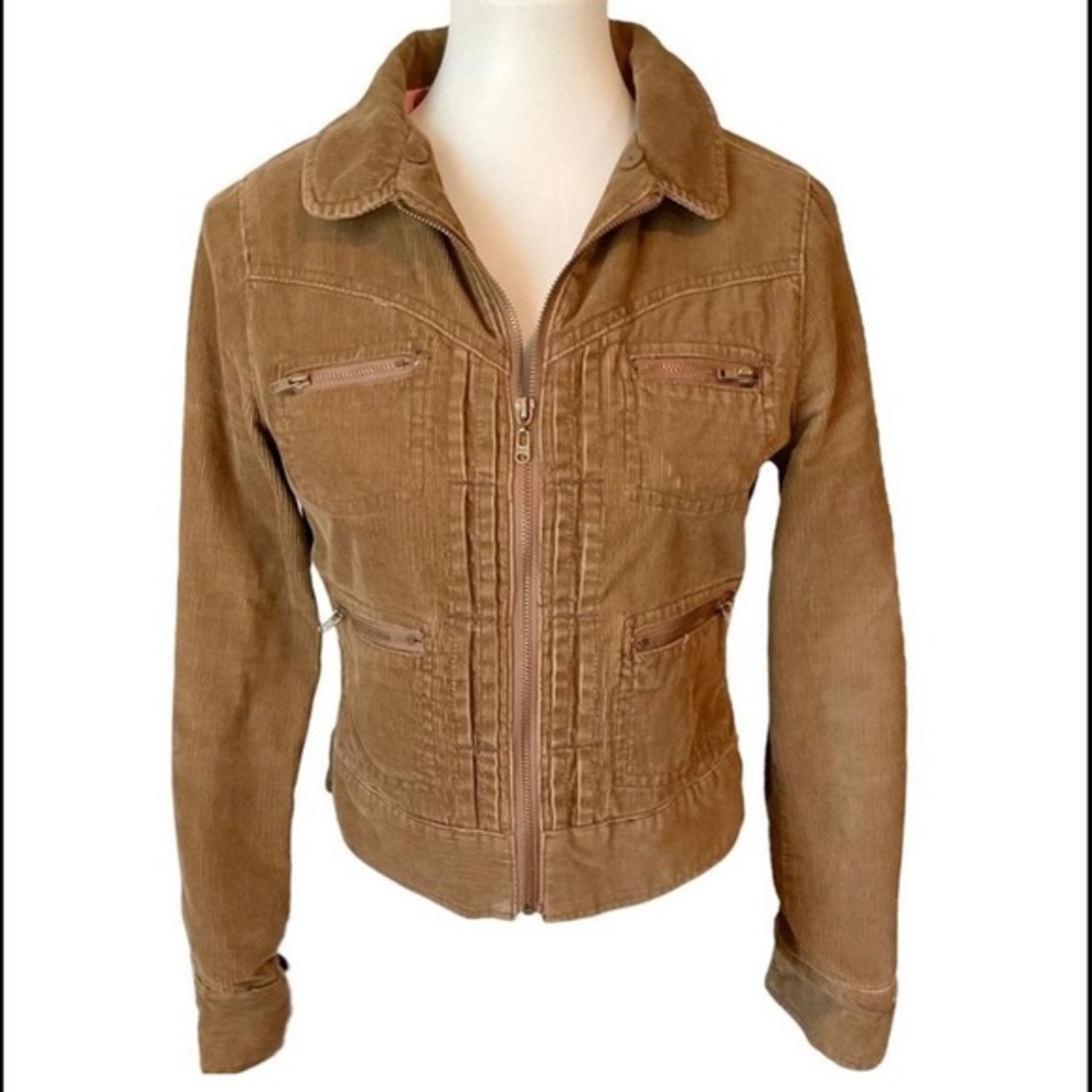Roxy Vintage Corduroy Moto Utility Jacket Sz S